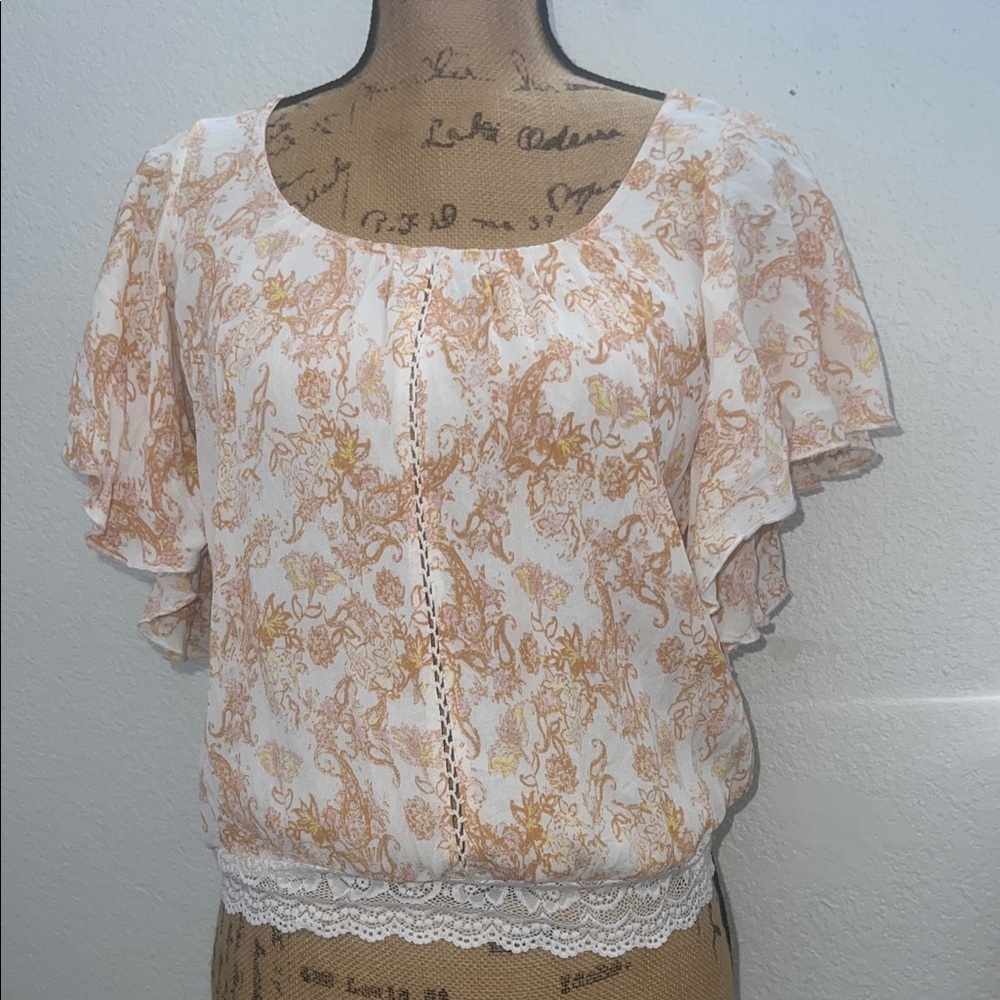 Free People Ruffled blouse